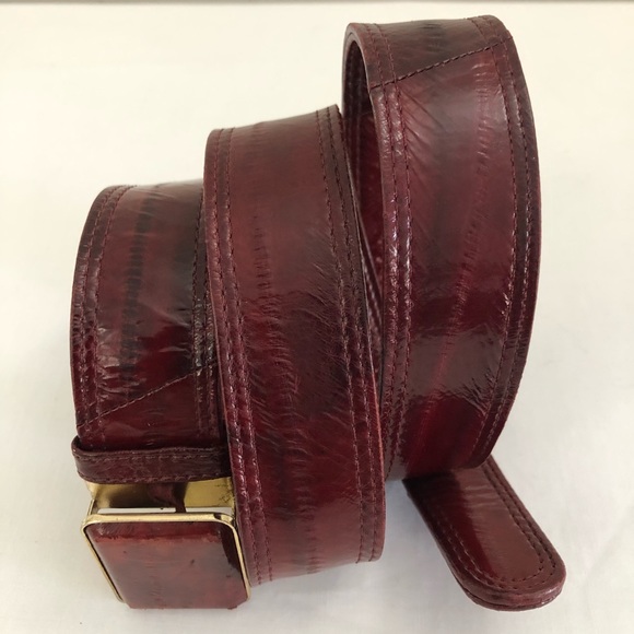 eel skin belt